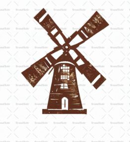 Rustikale Windmühle